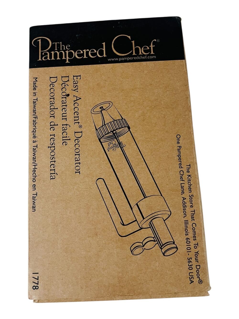 Pampered Chef Easy Accent Decorator #1778 Discontinued NIB Complete Cake Icing